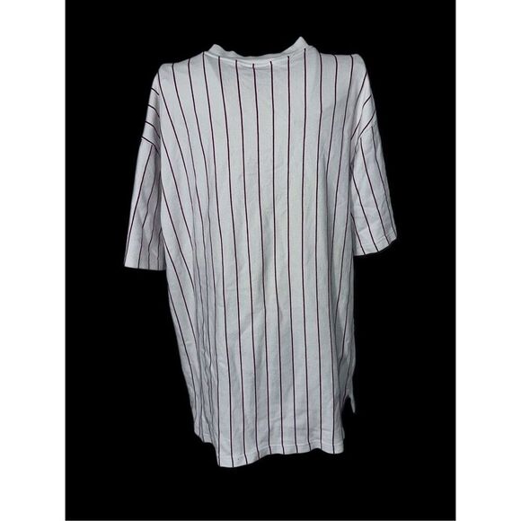 Vintage Logo Athletic  PHILIES Shirt Jersey Striped Vintage Ivory Jersey Size la - Picture 6 of 11